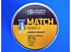 Diabolky Match MIDDLE WEIGHT olověné ráže 4,5mm 500ks (JSB)